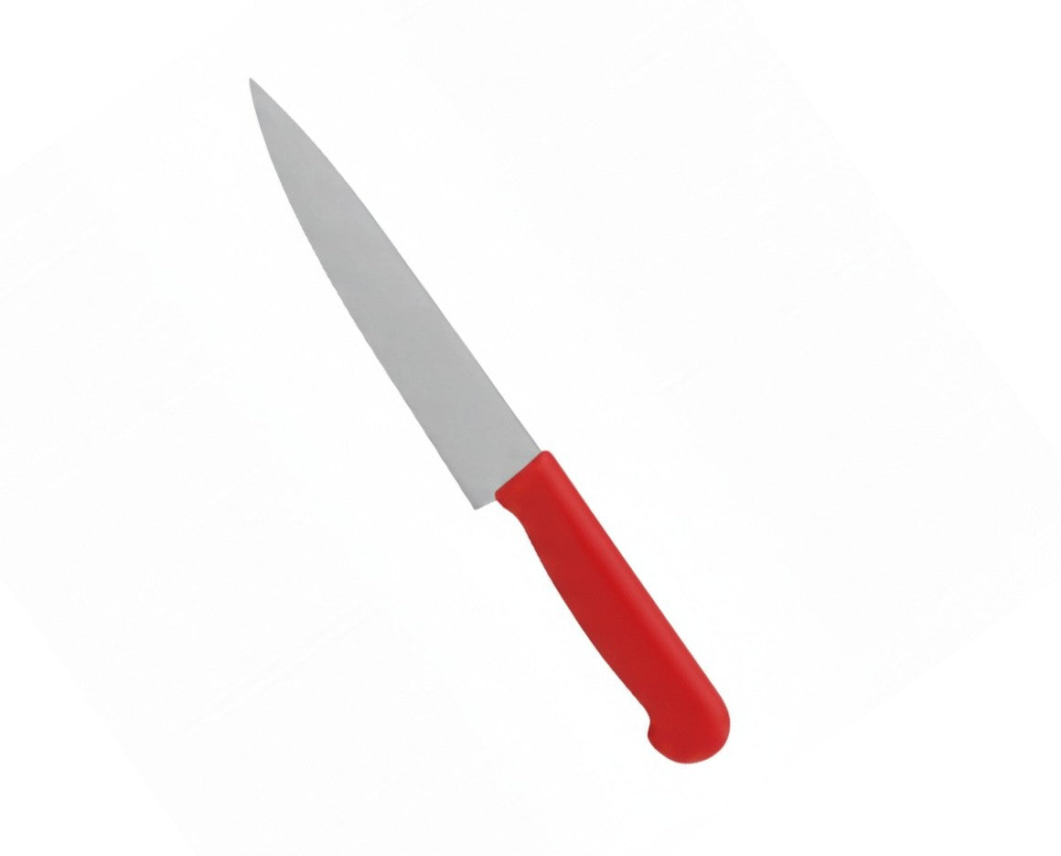 8 Inch Chef Knife – Stainless Steel Professional Kitchen Knife For Hotels, Restaurants & Catering Kitchens (Red Handle)