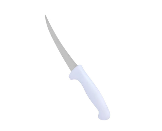 5-inch Curved Blade Boning Knife In White