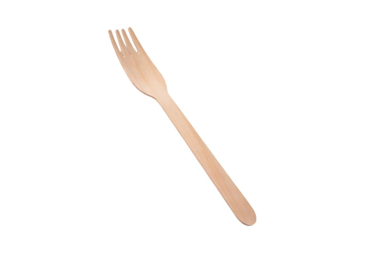 17cm Eco-Friendly Wooden Fork-100/Ctn