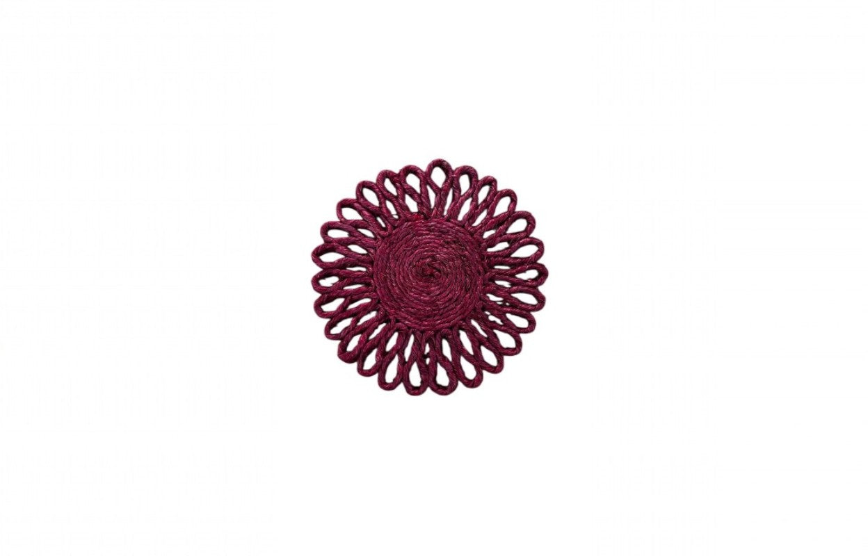 Banana Fiber Maroon Coffee Table mat