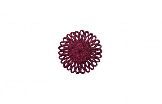 Banana Fiber Maroon Coffee Table mat