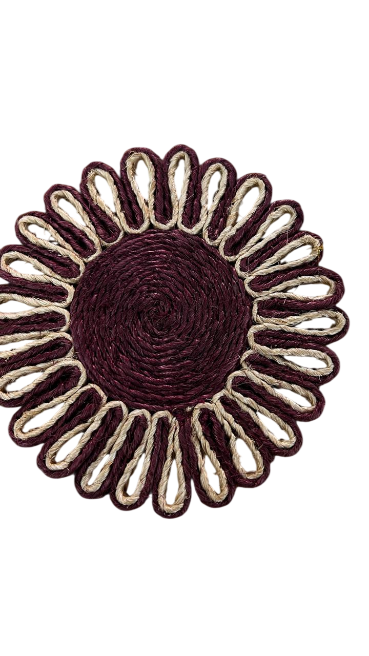 Banana Fiber Brown Coffee Table mat