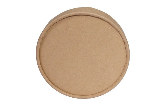 Paper Lids for 150 dia Kraft Brown Containers