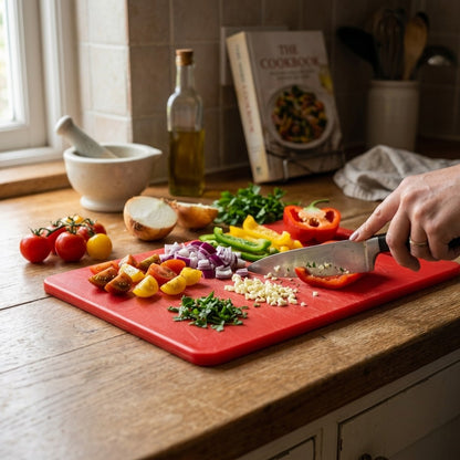 25mm Commercial Chopping Board Red