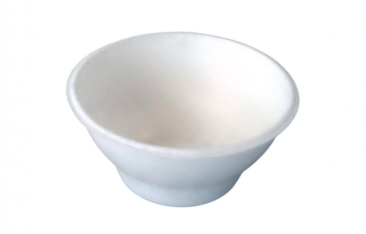 6oz/180ml Bagasse Round Food Container Eco-friendly made from natural sugarcane bagasse fiber Strong, compostable, and ideal for hot meals and takeaway food