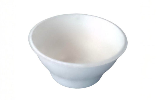 6oz/180ml Bagasse Round Food Container Eco-friendly made from natural sugarcane bagasse fiber Strong, compostable, and ideal for hot meals and takeaway food