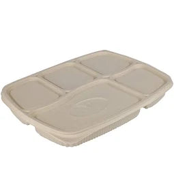 Cornstarch Compartment Meal Tray's Lid