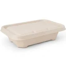 Bagasse Compartment Meal Tray's Lid
